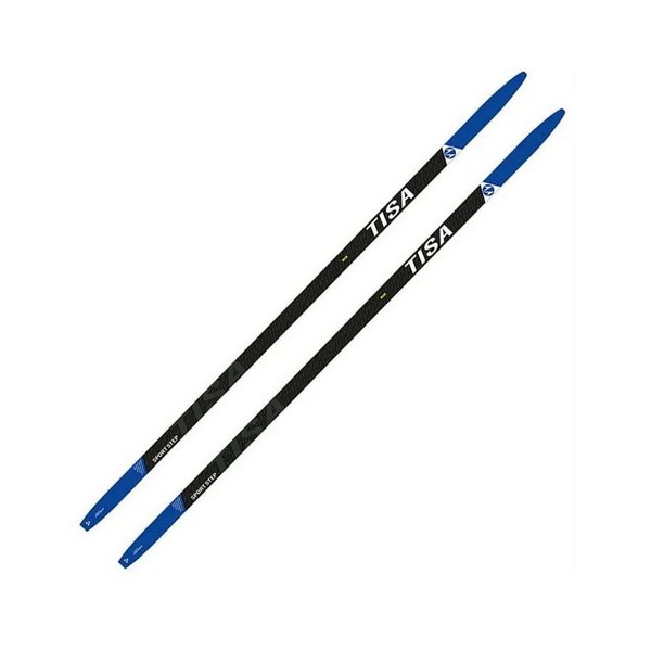 Беговые лыжи Tisa Sport Step BLUE N90922V STEP черный/синий, 187 см