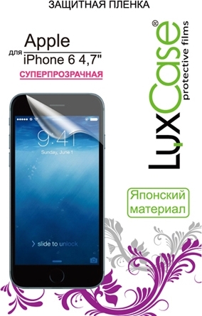Защитная пленка для мобильного телефона LuxCase 80293 для Apple iPhone 6 суперпрозрачная